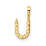 14K Lab Grown VS/SI FGH Dia Letter U Initial Pendant - Image 3
