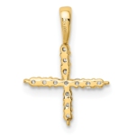 14K Lab Grown VS/SI FGH Dia Letter X Initial Pendant - Image 3