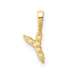 14K Lab Grown VS/SI FGH Dia Letter Y Initial Pendant - Image 3