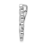 14K White Gold Lab Grown Diamond VS/SI FGH Fancy Teardrop Chain Slid - Image 2