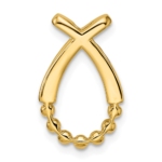 14K Lab Grown Diamond VS/SI FGH Teardrop Pendant - Image 3