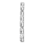 14K White Gold Lab Grown Dia SI1/SI2, G H I, Complete 7-Stone Chain Slide Pendant - Image 2