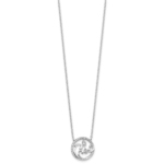 14K White Gold Lab Grown VS/SI FGH Dia Fancy Design Necklace - Image 2