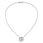 14K White Gold Lab Grown VS/SI FGH Dia Fancy Design Necklace - Image 4
