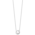 14K White Gold Lab Grown VS/SI FGH Dia Fancy Swirl Design Necklace - Image 2