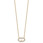 14K Lab Grown Diamond VS/SI FGH Oval Necklace - Image 2
