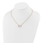 14K Lab Grown Diamond VS/SI FGH Oval Necklace - Image 3