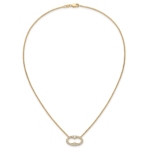 14K Lab Grown Diamond VS/SI FGH Oval Necklace - Image 4