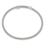 Sterling Silver Textured Flexible Bangle - Image 2