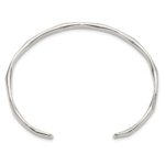 Sterling Silver Polished 5mm Cuff Bangle - Image 2