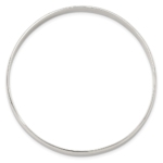 Sterling Silver Polished Solid Slip-on Bangle Bracelet - Image 2