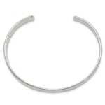 Sterling Silver 9.75mm Cuff Bangle Bracelet - Image 2