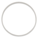 Sterling Silver 7mm Solid Polished Plain Slip-On Bangle Bracelet - Image 2