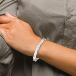 Sterling Silver 7mm Cuff Bangle - Image 4