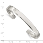 Sterling Silver 7mm Cuff Bangle - Image 3