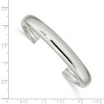Sterling Silver 9mm Cuff Bangle - Image 3