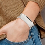 Sterling Silver 20mm Cuff Bangle Bracelet - Image 4