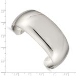 Sterling Silver 28.5mm Cuff Bangle Bracelet - Image 3