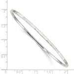 Sterling Silver Hammered Slip-on Bangle - Image 3