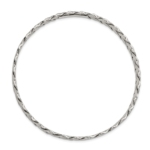 Sterling Silver Antiqued 5.25mm Slip-on Bangle - Image 2