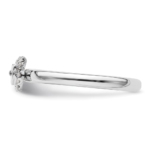 Sterling Silver Stackable Expressions Cat Diamond Ring - Image 3