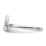 Sterling Silver Stackable Expressions Star Diamond Ring - Image 3