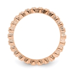 Sterling Silver Stackable Expressions Diamond Pink-plated Ring - Image 2
