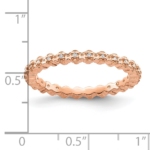 Sterling Silver Stackable Expressions Diamond Pink-plated Ring - Image 4