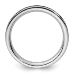 Sterling Silver Stackable Expressions & Diamonds Polished Ring - Image 2