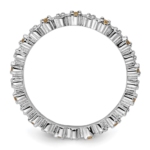 Sterling Silver Stackable Expressions Citrine & Diamond Ring - Image 2