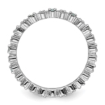 Sterling Silver Stackable Expressions Blue Topaz & Diamond Ring - Image 2