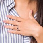 Sterling Silver Stackable Expressions Polished Cr. Sapphire & Dia Ring - Image 6