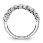 14K White Gold Lab Grown Diamond VS/SI FGH Moveable Triple Band - Image 2