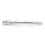 14K White Gold Lab Grown VS/SI FGH Dia 5-Stone Band - Image 4