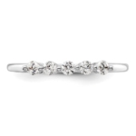 14K White Gold Lab Grown VS/SI FGH Dia 5-Stone Band - Image 5