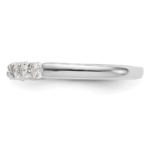 14K White Gold Lab Grown Diamond VS/SI FGH 7-Stone Band - Image 4