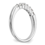 14K White Gold Lab Grown Diamond VS/SI FGH 7-Stone Band - Image 7