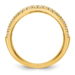 True Origin 14K 1/4 carat Lab Grown Diamond VS/SI  D E F  Band - Image 2