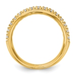 True Origin 14K 1/2 carat Lab Grown Diamond VS/SI  D E F  Band - Image 2