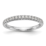 True Origin 14K White Gold 3/8 carat Lab Grown Diamond VS/SI  D E F  Band