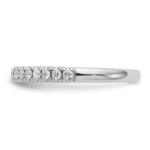 True Origin 14K White Gold 3/8 carat Lab Grown Diamond VS/SI  D E F  Band - Image 3