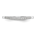 True Origin 14K White Gold 1/5 carat Lab Grown Diamond VS/SI  D E F  Set of 2 Bands - Image 4