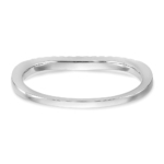 True Origin 14K White Gold 1/5 carat Lab Grown Diamond VS/SI  D E F  Set of 2 Bands - Image 5