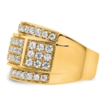 14k TRUE ORIGIN Lab Grown Diamond3ctw VS DEF Men's Band - Image 3