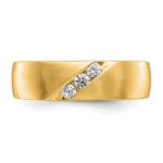 True Origin 14K Men's 1/5 carat Lab Grown Diamond VS/SI  D E F  Band - Image 4