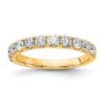 14K Gold Lab Grown Diamond VS/SI FGH 1ct Wedding Band