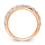 14K Rose Gold Lab Grown Diamond VS/SI FGH 1 1/2ct Wedding Band - Image 2