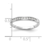 14kw Lab Grown Diamond VS DEF 1/5ct Channel Band - Image 2