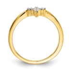 14K Lab Grown VS/SI FGH Dia Cross Ring - Image 2