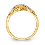 14K Lab Grown VS/SI FGH Dia Infinity Symbol Ring - Image 2